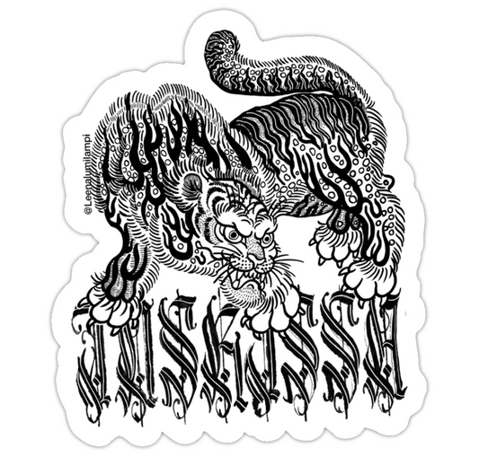 Tuskissa- tarra